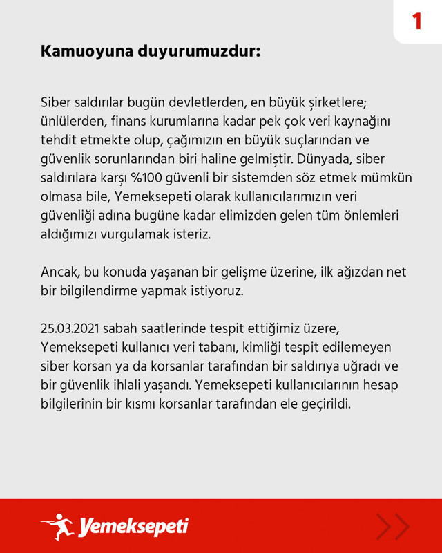 Yemeksepeti'ne siber saldırı: Önemli kullanıcı bilgileri çalındı - Resim: 0