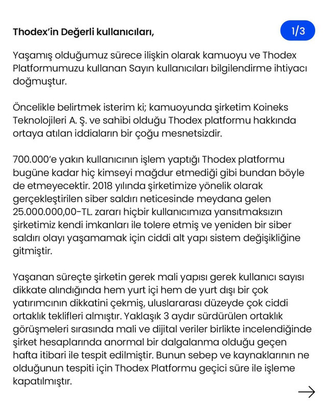 Thodex'in kurucusu Fatih Faruk Özer'den flaş açıklama: Yatırımcılarla görüşmeye gittim döneceğim - Resim: 0