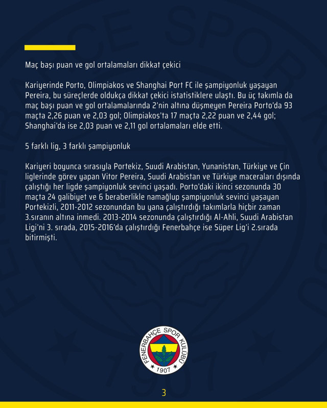 Fenerbahçe'nin teknik direktörü Vitor Pereira oldu - Resim: 2