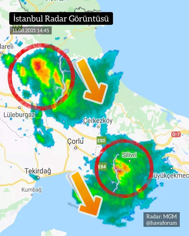 İstanbul'da beklenmedik gelişme! süper hücre radar görüntülerine yansıdı - Resim: 0
