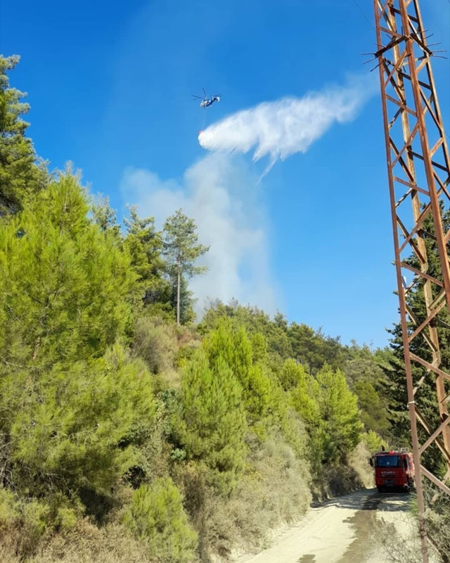 Hatay'da korkutan orman yangını - Resim: 1