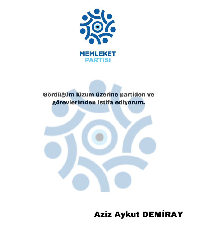 Muharrem İnce'ye istifa şoku! Genel Başkan Yardımcısı Aziz Aykut Demiray istifa etti - Resim: 1