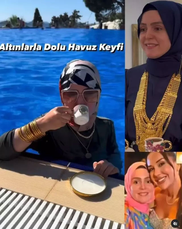 Dilan Polat'ın arkadaşıydı! Altınları ile havuzda hava atan Nevra Bilem hakkında bomba iddia - Resim: 0