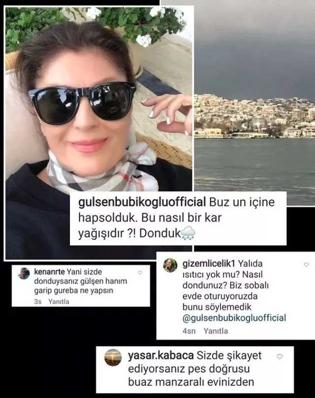 Gülşen Bubikoğlu Kanlıca'daki yalısında 'Buzun içine hapsolduk' dedi tepki mesajları yağdı - Resim: 0