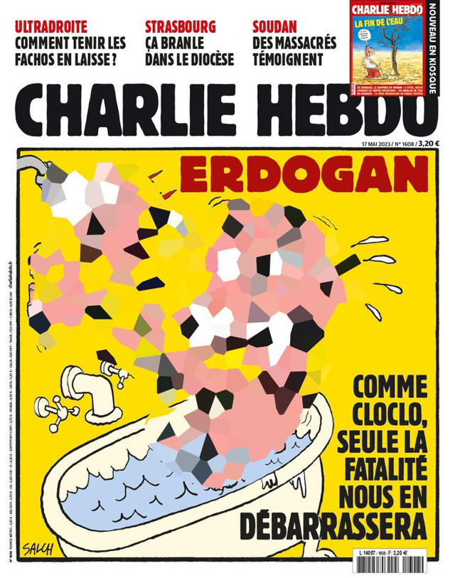 Charlie Hebdo yine Charlie Hebdo'luğunu yaptı! Skandal Erdoğan çizimine tepki yağıyor - Resim: 0
