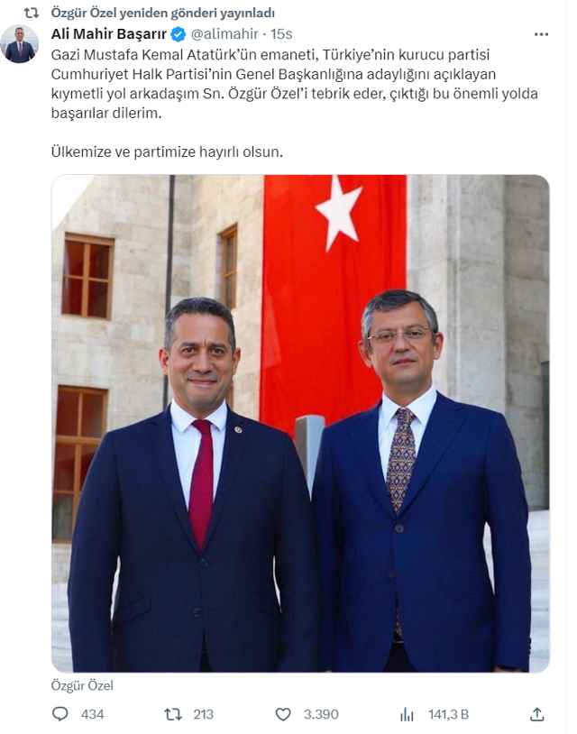 Özgür Özel, 3 milyon takipçili hesabından Kurultayda alması gereken oy kadar bile RT alamadı - Resim: 3