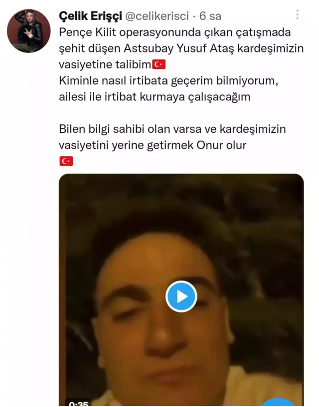 Şehidin vasiyeti yürek yaktı! LÖSEV, şehidin vasiyetini yerine getirecek - Resim: 1