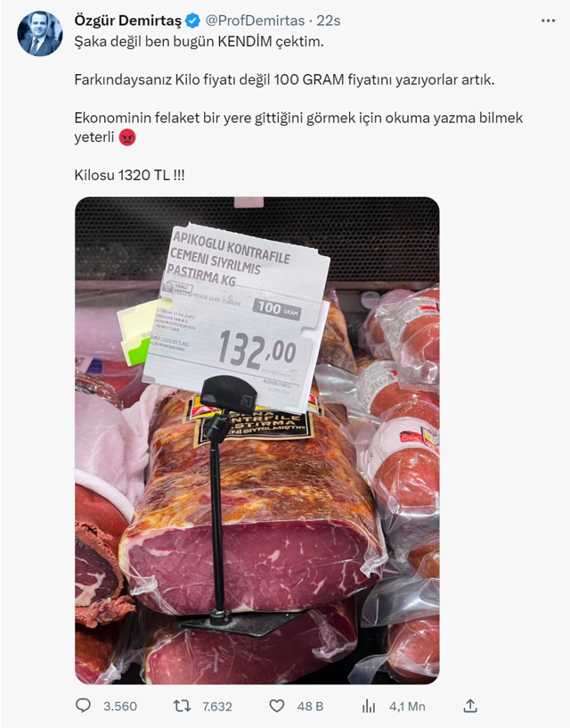 Özgür Demirtaş'tan 'ekonomi felaket bir yere gidiyor' çıkışı! Okuma yazma bilmek yeterli... - Resim: 0