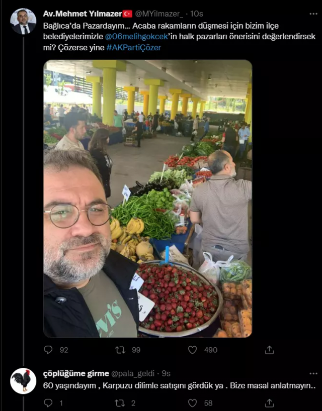 AK Partili yönetici Mehmet Yılmazer'in pahalı karpuz için ettiği laf olay oldu - Resim: 0