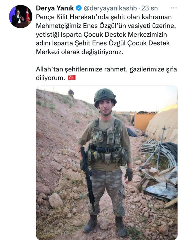 Pençe Kilit şehidi Enes Özgül’ün vasiyeti yürek yaktı! 'Şehit olursam bu fotoğrafımla...' - Resim: 1