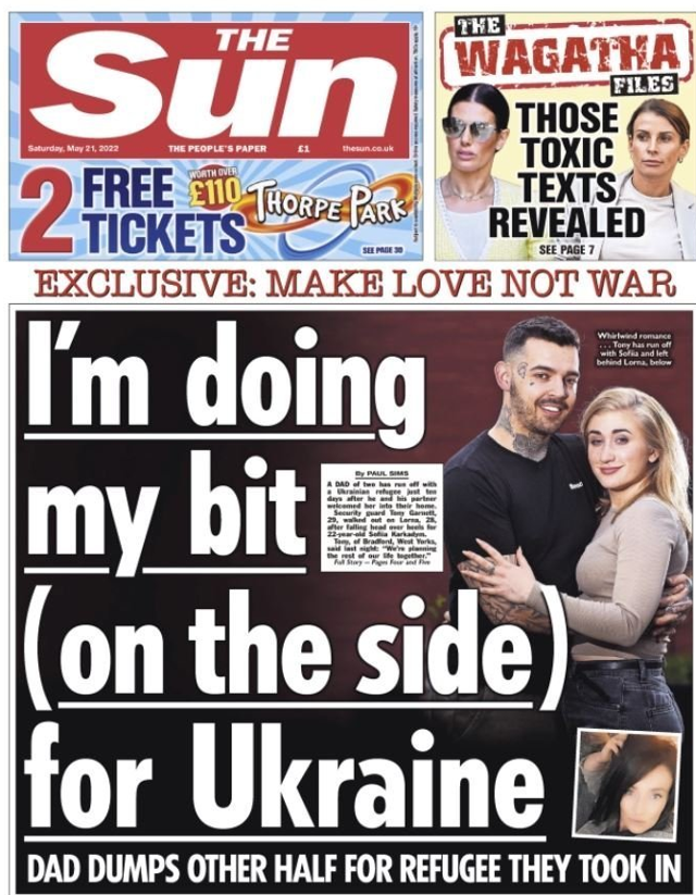 Ukraynalıyı evine alan İngiliz 10 yıllık eşini terk etti! 4 aylık ilişki olaylı sona erdi - Resim: 1