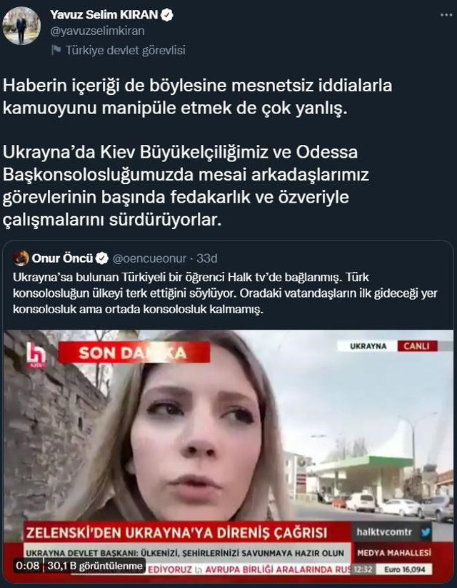 Halk TV'den Türk konsolosluğu yalanı! Savaşta bile algı operasyonu yaptılar - Resim: 0