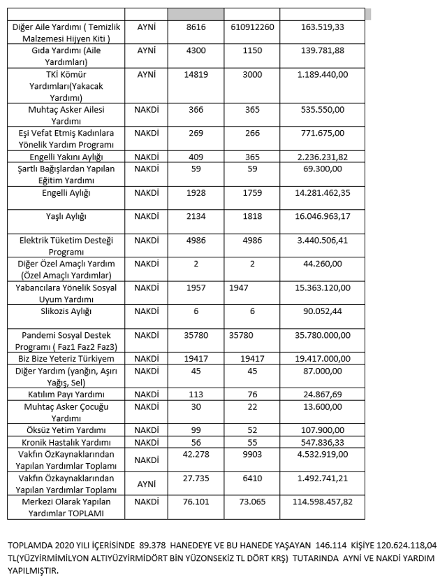 Sultanbeyli SYDV 2020 yılında 120 milyon 624 bin TL yardım yaptı - Resim: 3