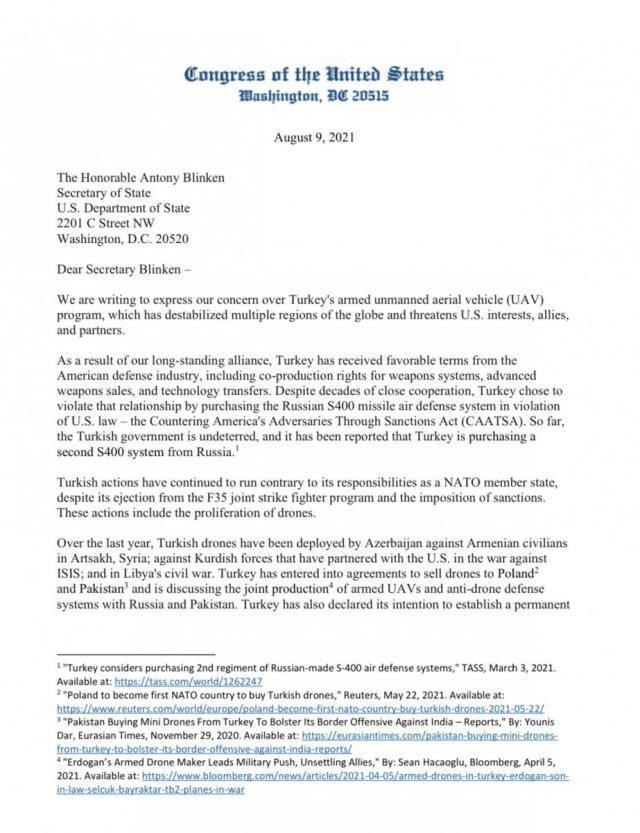 ABD'li 27 senatörden Türk SİHA'ları için Blinken'e şikayet mektubu: Üretimi durdurulsun - Resim: 0