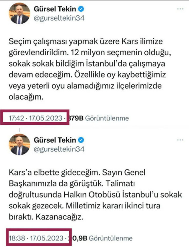 CHP'de ikinci tur öncesi Gürsel Tekin krizi çıktı - Resim: 0