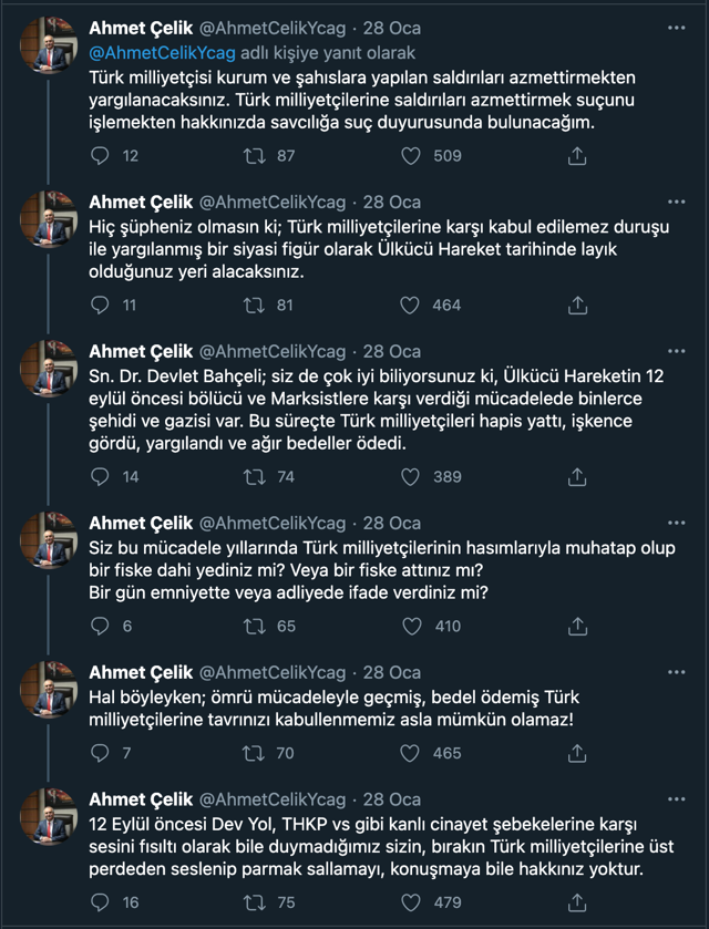 İYİ Parti Milletvekili ve Yeniçağ gazetesi sahibi Ahmet Çelik'ten Devlet Bahçeli'ye: Yargılanacaksın - Resim: 1