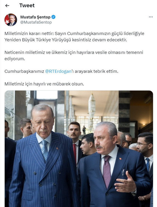 Cumhurbaşkanı Erdoğan'a tebrik mesajı yağıyor! "Türkiye Yüzyılı başlamıştır" - Resim: 2