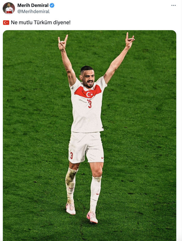 Merih Demiral attığı golün ardından 'bozkurt' işaretiyle sevindi - Resim: 0