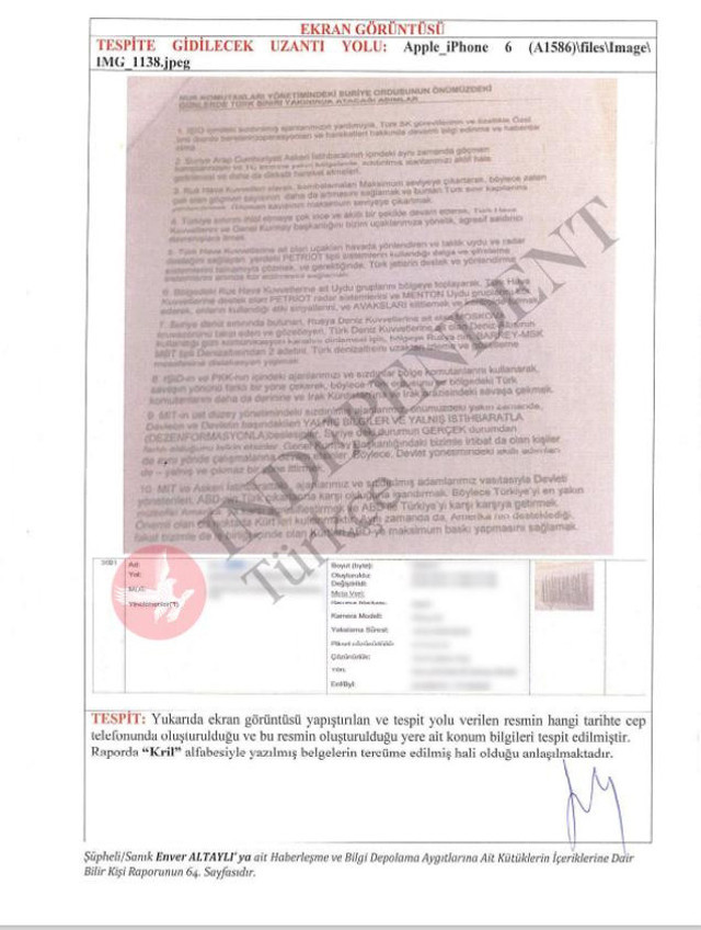 'Rusya'nın Türkiye'ye karşı eylem planı' FETÖ tutuklusu MİT'çi Enver Altaylı'nın dava dosyasına girdi - Resim: 2
