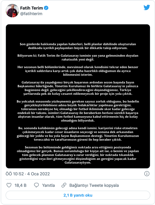 Fatih Terim Galatasaray'dan ayrılıyor mu? Terim'den son dakika flaş açıklamalar - Resim: 0