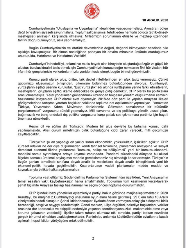 CHP'li 2 vekil Genel Merkez'in cevap vermediği olay mektubu paylaştı - Resim: 2