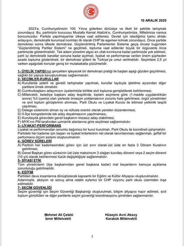 CHP'li 2 vekil Genel Merkez'in cevap vermediği olay mektubu paylaştı - Resim: 3