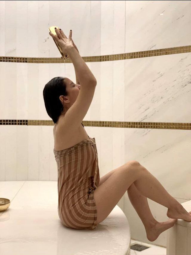 Aynur Aydın hamam pozlarıyla görenlerin ağzını açık bıraktı işte o cesur pozlar - Resim: 4