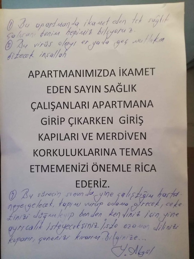 Sakarya'da sağlık çalışanına komşularından iğrenç uyarı kapak gibi cevap - Resim: 0