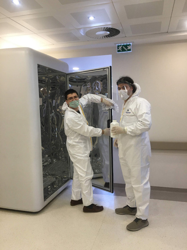 Virüsü 30 saniyede öldüren dezenfeksiyon kabini tasarladılar - Resim: 0