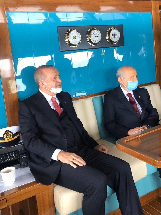 Cumhurbaşkanı Erdoğan ve Bahçeli'den aylar sonra maskeli ilk kare - Resim: 0