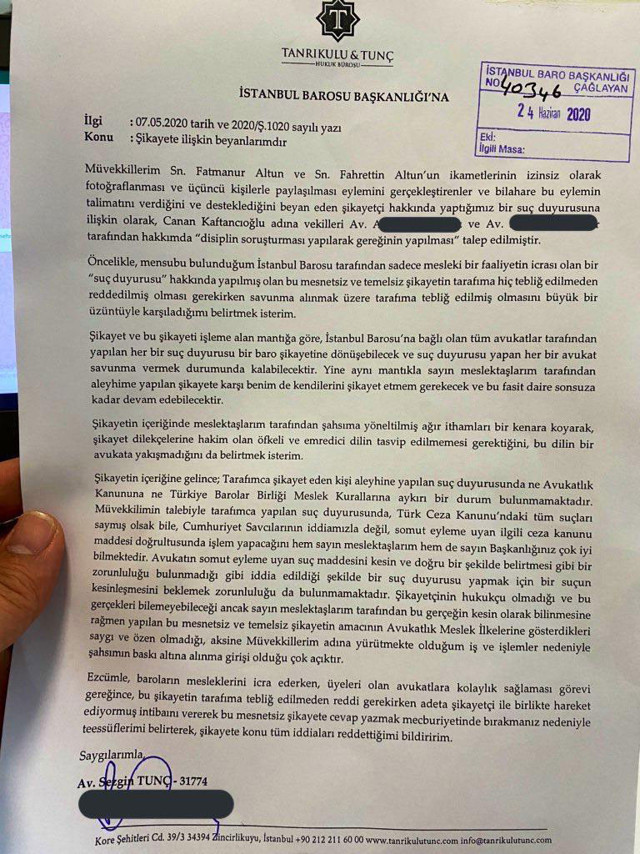 Canan Kaftancıoğlu istedi İstanbul Barosu soruşturma açtı - Resim: 1