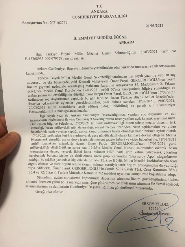 Son dakika Meclis'te gözaltına alınan HDP'li Ömer Faruk Gergerlioğlu serbest bırakıldı - Resim: 2