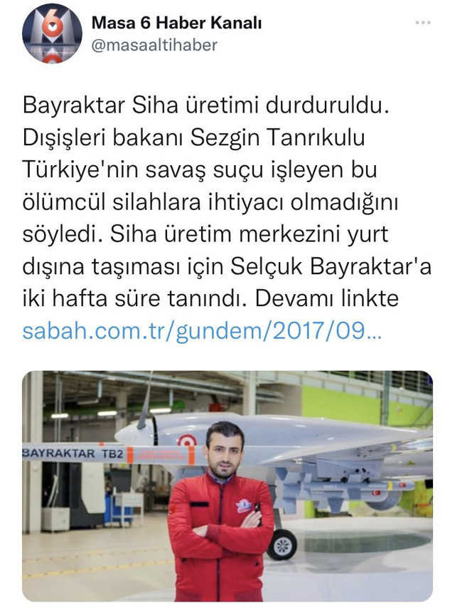 Sezgin Tanrıkulu'nun Bayraktar SİHA düşmanlığı sürüyor Dışişleri Bakanı olunca bunu yapacak: Bu korku size yeter! - Resim: 1