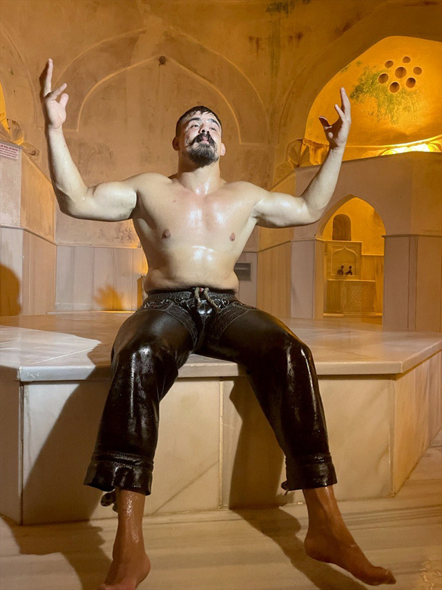 Başpehlivan Cengizhan Şimşek "hamam" ritüelini sürdürdü - Resim: 2