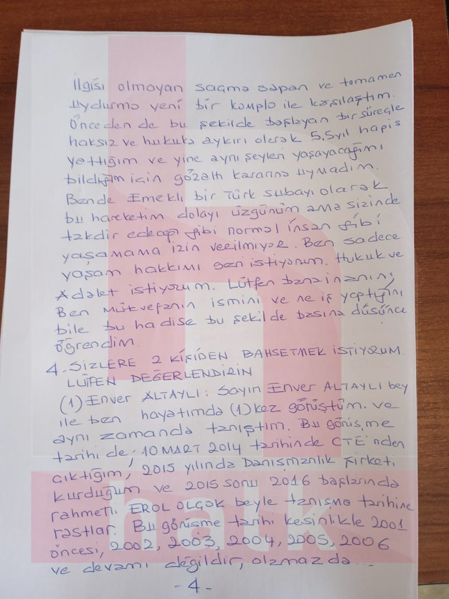 Levent Göktaş'tan 7 sayfalık mektup! Ergenekon mu FETÖ mü? Enver Altaylı ve Erol Olçok'la tanışıklığı... - Resim: 4