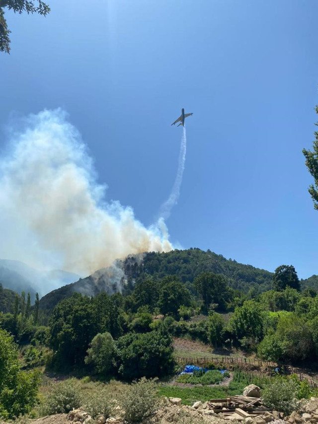 Balıkesir’de orman yangını! 6 helikopter ve 4 uçak ile müdahale ediliyor - Resim: 0
