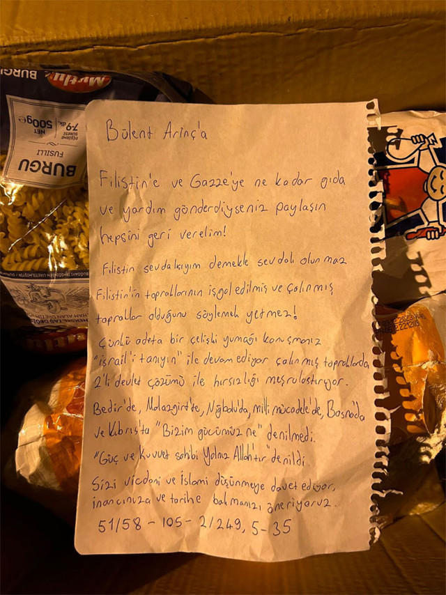 AGD'den Bülent Arınç'a gıda kolisi! Arınç'ın Hamas'a karşı 'gıdanızı biz veriyoruz' sözleri - Resim: 0