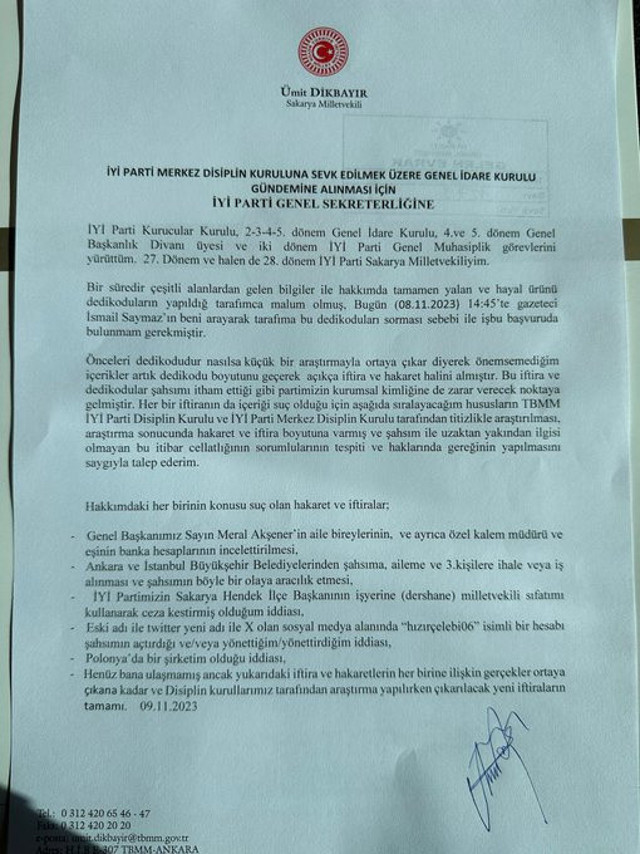 İYİ Parti'de kaos! Meral Akşener'in hesapları gizlice inceletilmiş! Ümit Dikbayır'a 'rant' suçlaması - Resim: 0