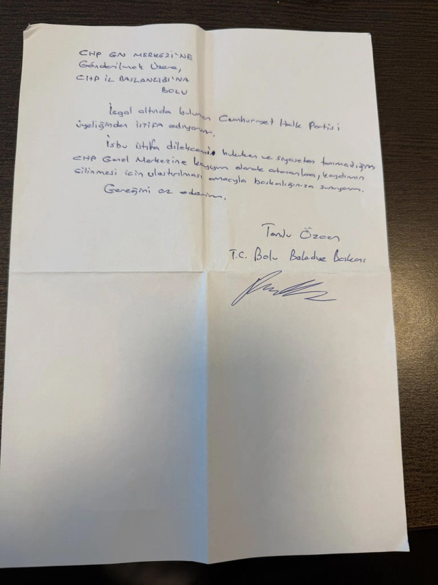 Tutuklu Bolu Belediye Başkanı Tanju Özcan, CHP’den istifa etti - Resim: 0