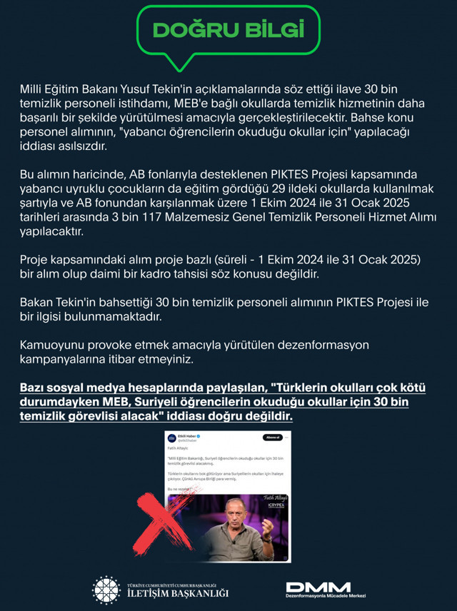 DMM'den gazeteci Fatih Altaylı'nın MEB ile ilgili iddiasına yanıt! - Resim: 0