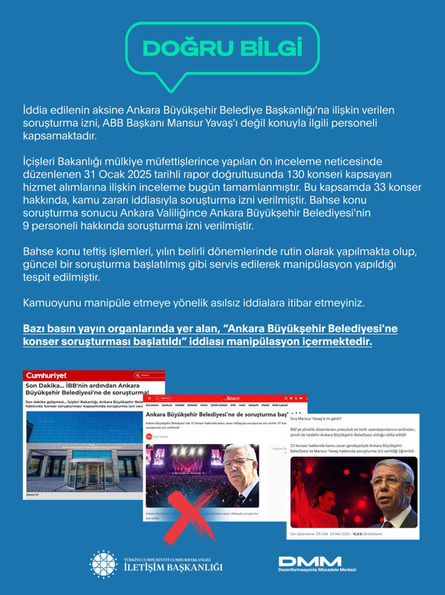"Ankara Büyükşehir Belediyesi'ne konser soruşturması başlatıldı" iddiası! DMM'den açıklama - Resim: 0