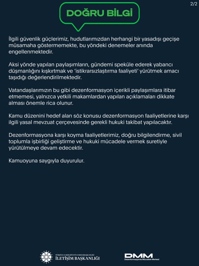 DMM'den, "İran'dan Türkiye'ye göç dalgası başladı" iddiasına yanıt - Resim: 1