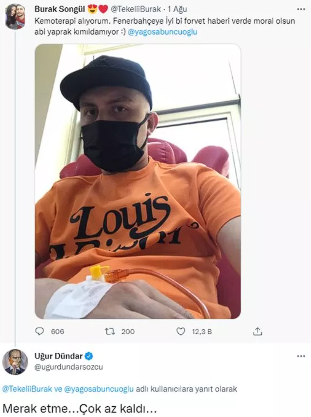 Uğur Dündar, kanser hastası gence yanıt verdi Fenerbahçe taraftarı heyecanlandı - Resim: 0