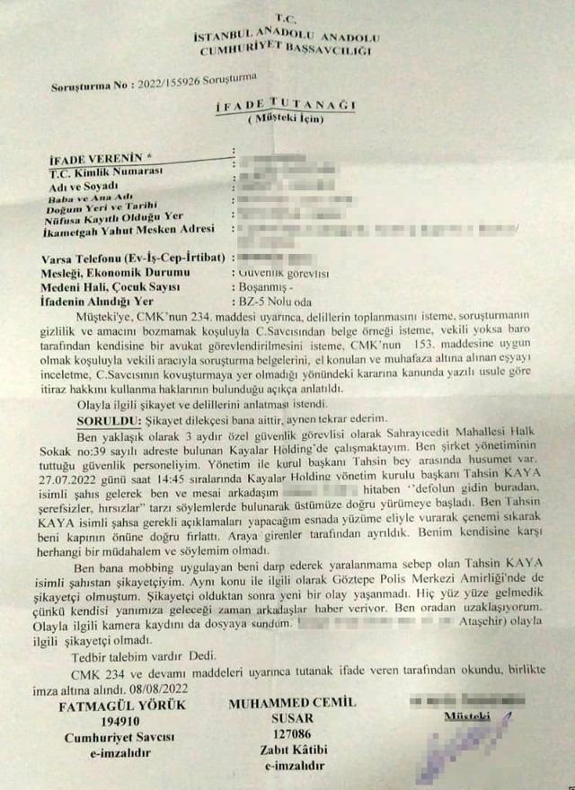 Fenerbahçe eski başkanı Tahsin Kaya'dan çalışanlara küfür ve tokat - Resim: 1