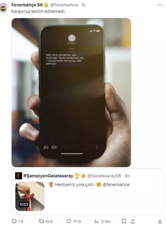 Gece yarısı sosyal medyada kavga çıktı! Şampiyon Galatasaray ile Fenerbahçe atıştı, Trabzonspor da dahil oldu - Resim: 1