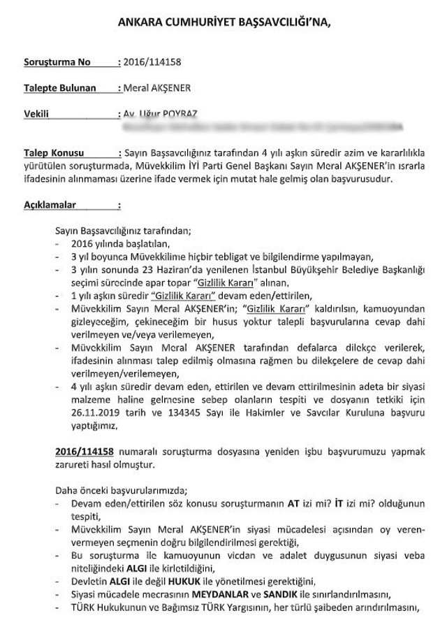 Meral Akşener'den FETÖ başvurusu! Erdoğan'ın 'milli ve yerli' sözünü kanıt gösterdi - Resim: 0