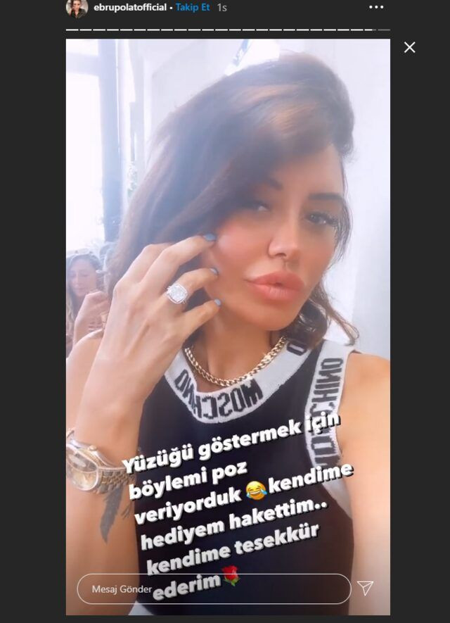 Ebru Polat tektaşını kendi aldı hem de yarım milyon değerinde! İşte o yüzük - Resim: 2