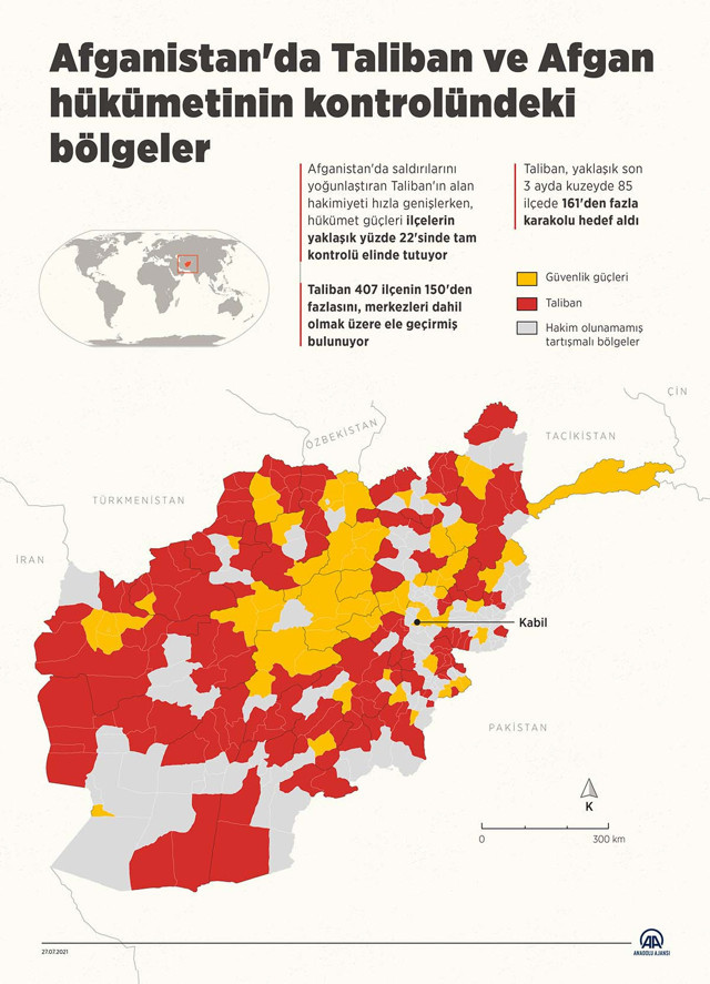 Taliban Afganistan'ı ele geçirmek üzere! Haritadaki ürküten gerçek - Resim: 0