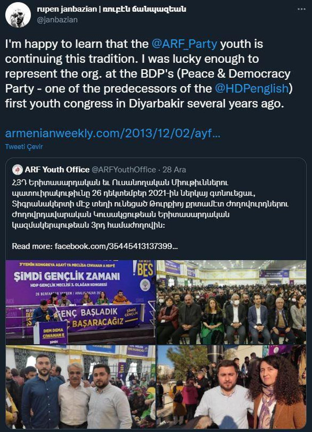 Büyük Ermenistan projesinin savunucuları HDP kongresinde ağırlandı - Resim: 0