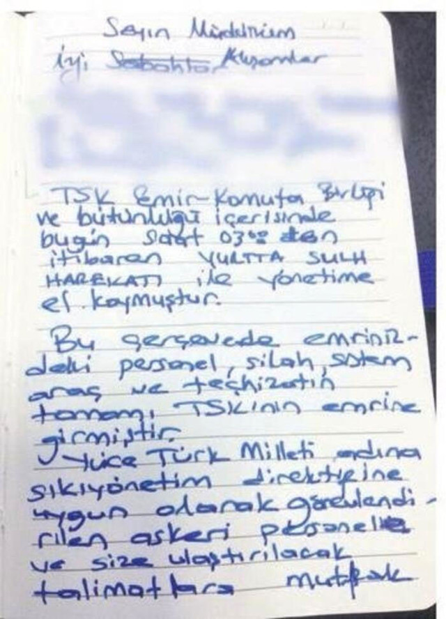 FETÖ'nün darbeyi öne çektiğinin belgesi albayın el yazısı ortaya çıktı - Resim: 0